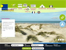 Tablet Screenshot of campingdelalicorne.com